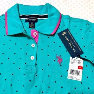 New!! US Polo Association Women Polkadot Astral Polo XS